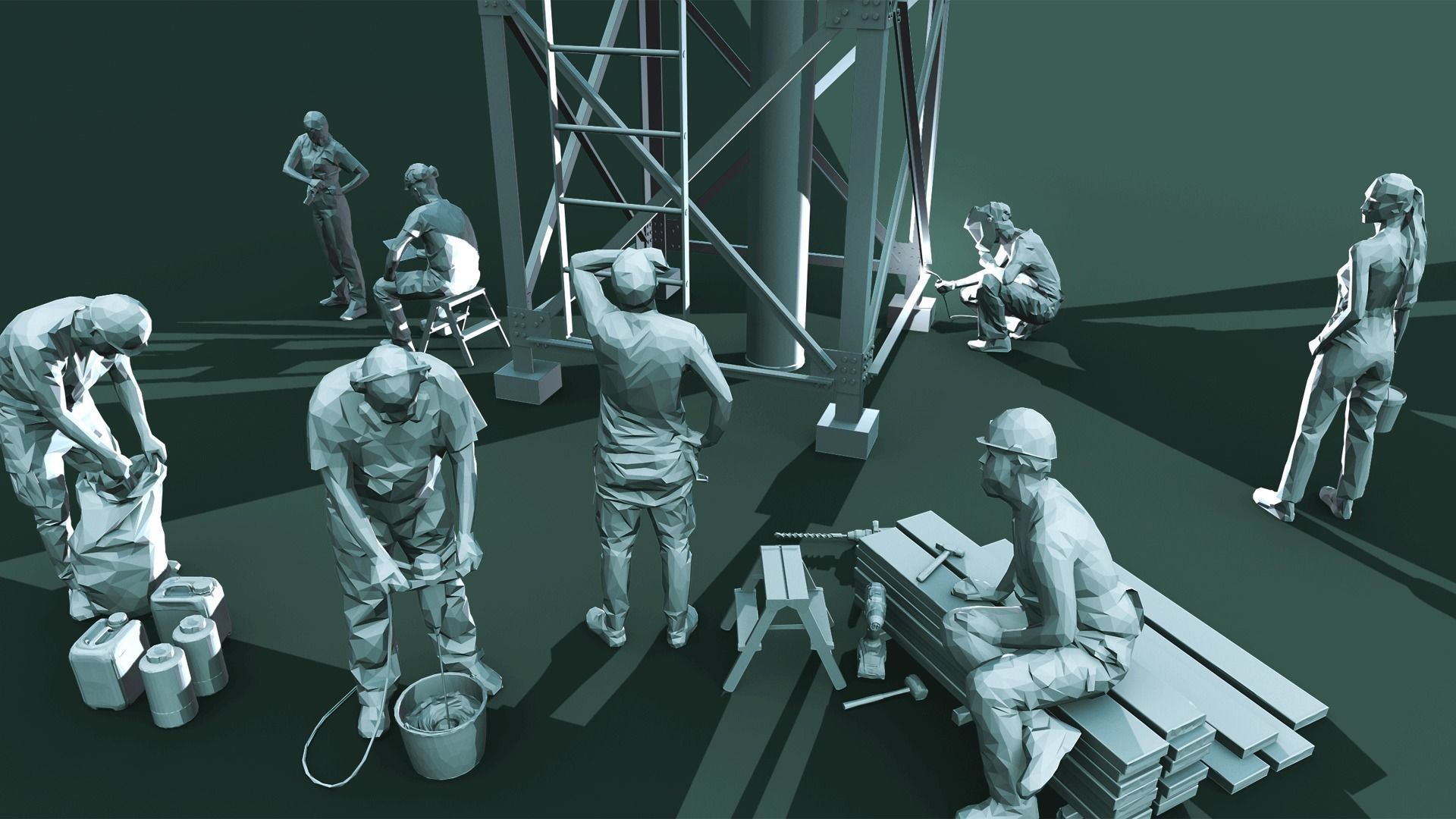 Hyperrealistic Lowpoly Essentials Low-poly 3D model_13