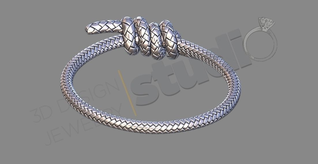 rope ring 3d model 3D print model_3