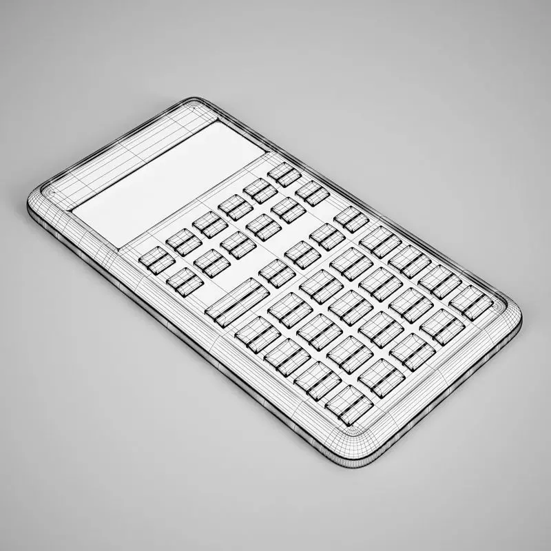 Calculator 25 3D model_0