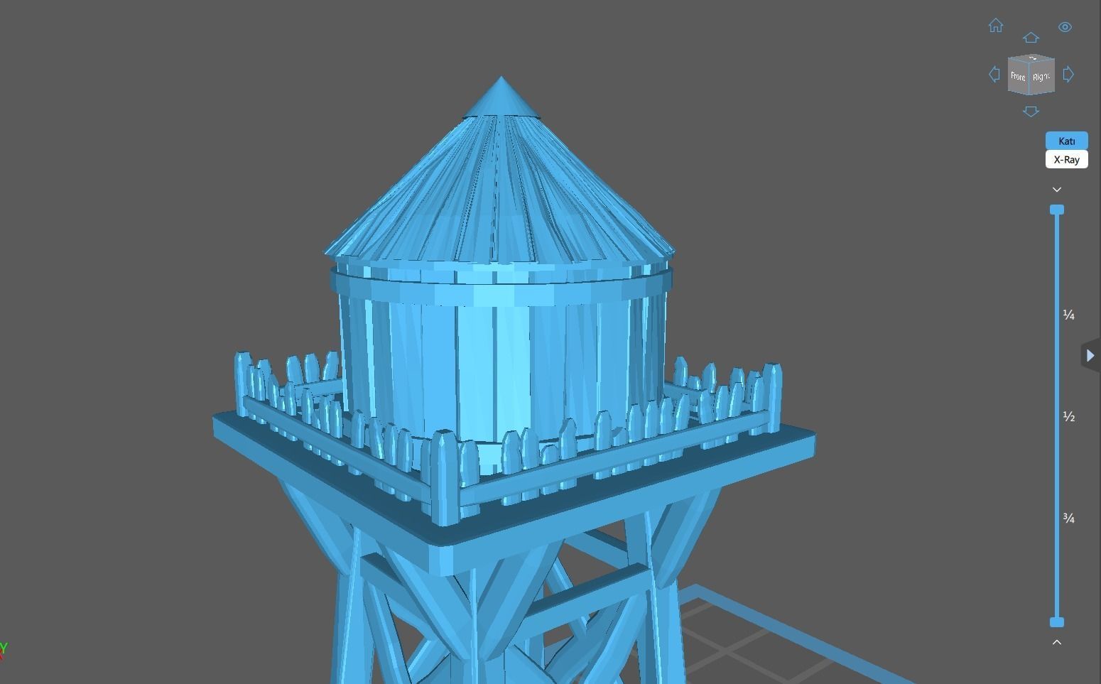 Water Tower 3D print model_15