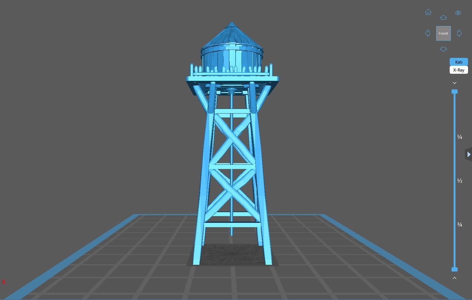 Water Tower 3D print model_13