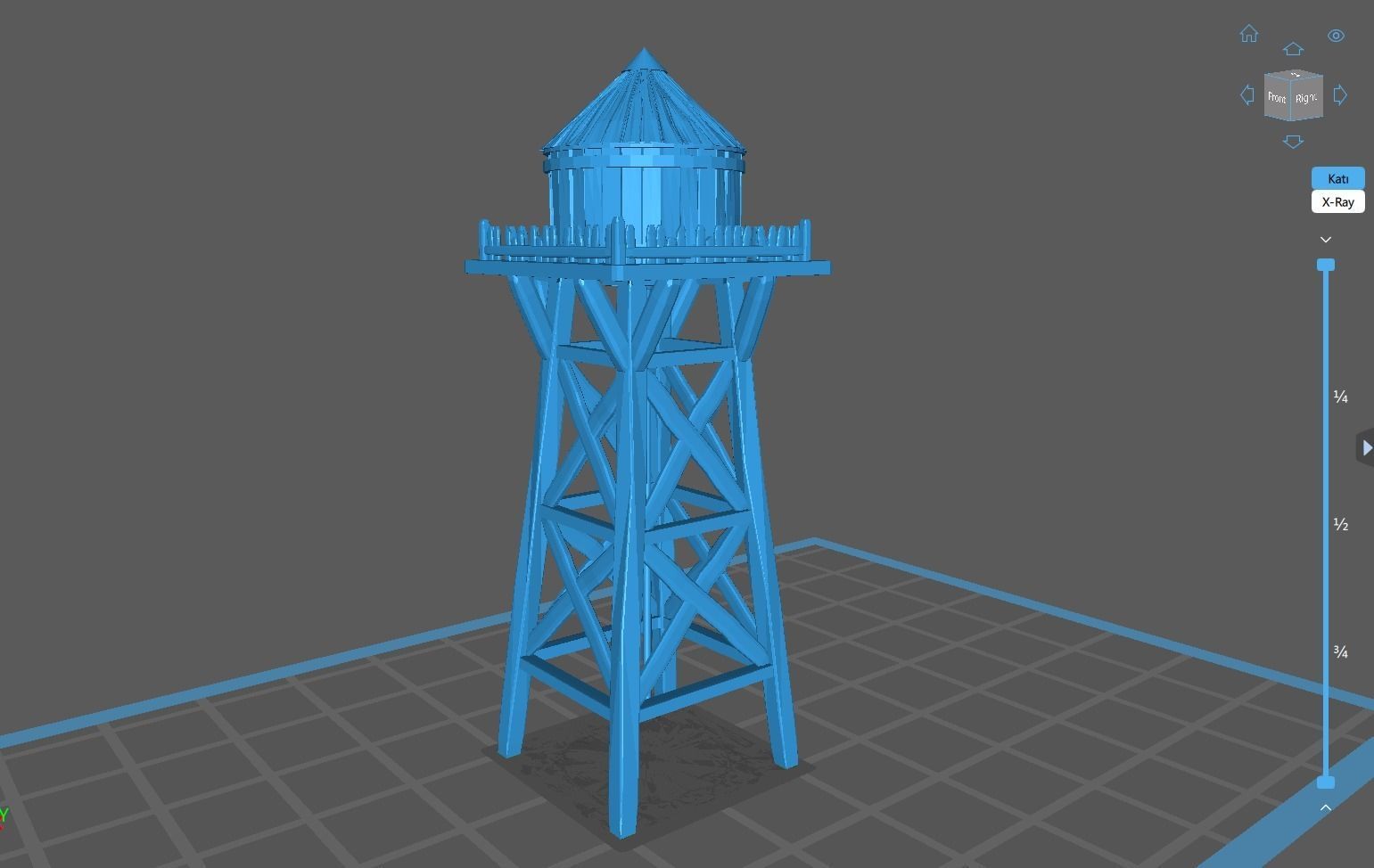 Water Tower 3D print model_14