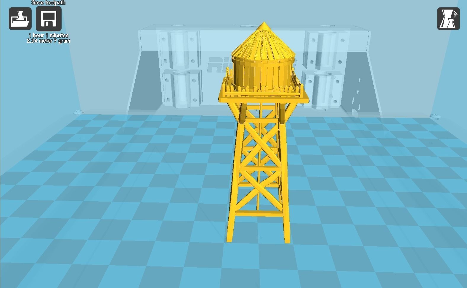 Water Tower 3D print model_19