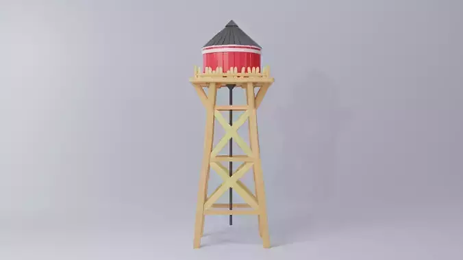 Water Tower 3D print model