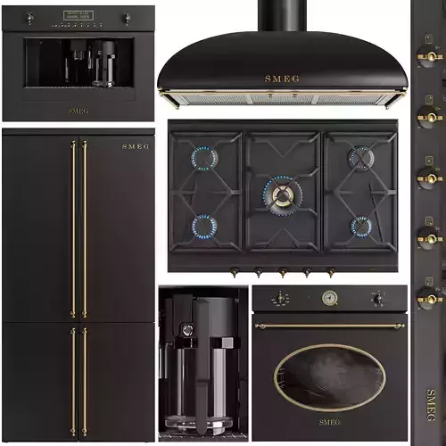  smeg black appliance