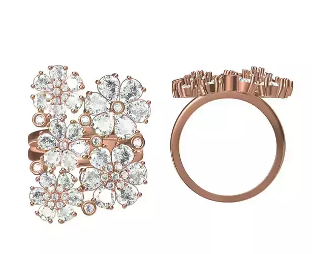 Women Wedding Engagement Ring STL JCD Details