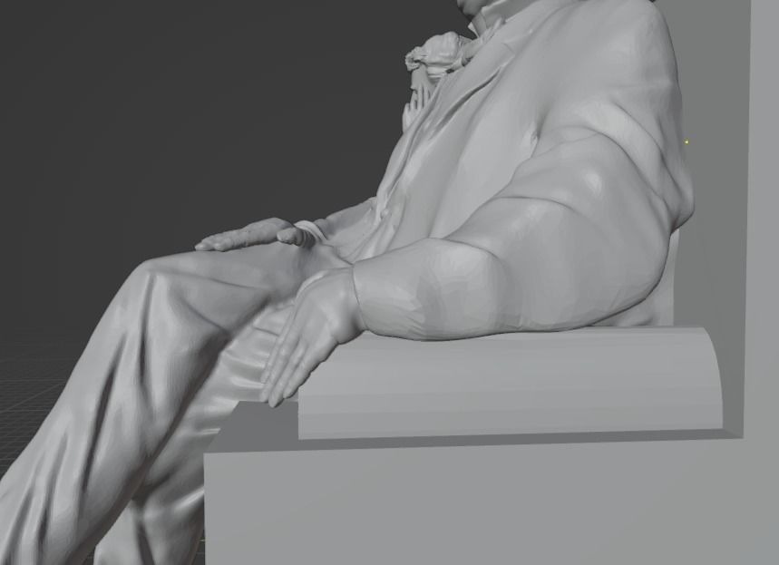 Edison and Tesla Statue 3D print model_6