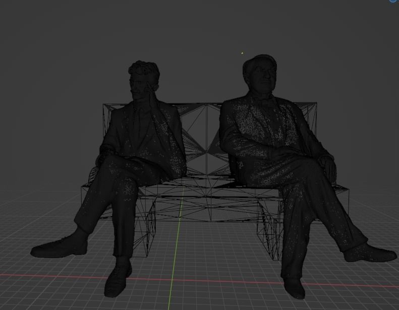 Edison and Tesla Statue 3D print model_13