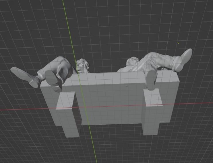 Edison and Tesla Statue 3D print model_2