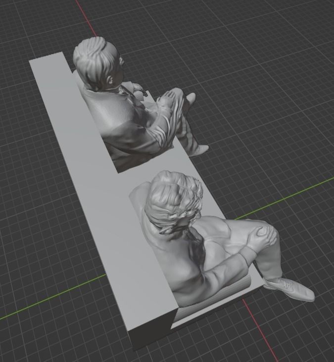 Edison and Tesla Statue 3D print model_18