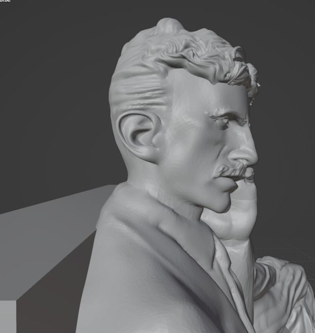 Edison and Tesla Statue 3D print model_9
