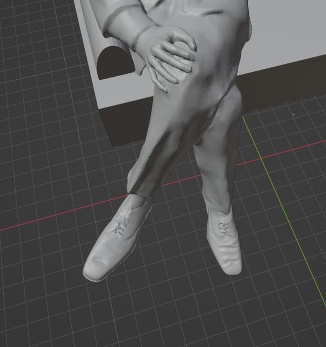 Edison and Tesla Statue 3D print model_11