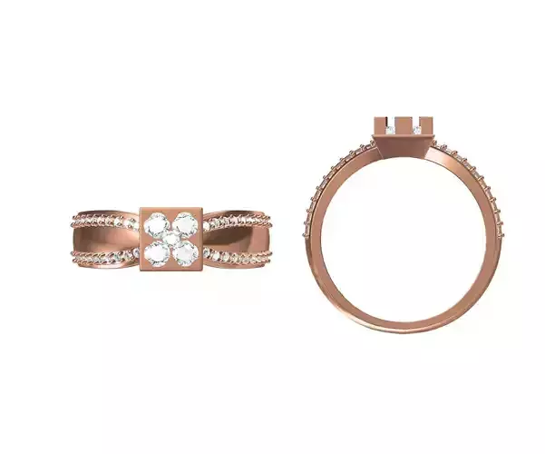 Women Wedding Engagement Ring STL JCD Details