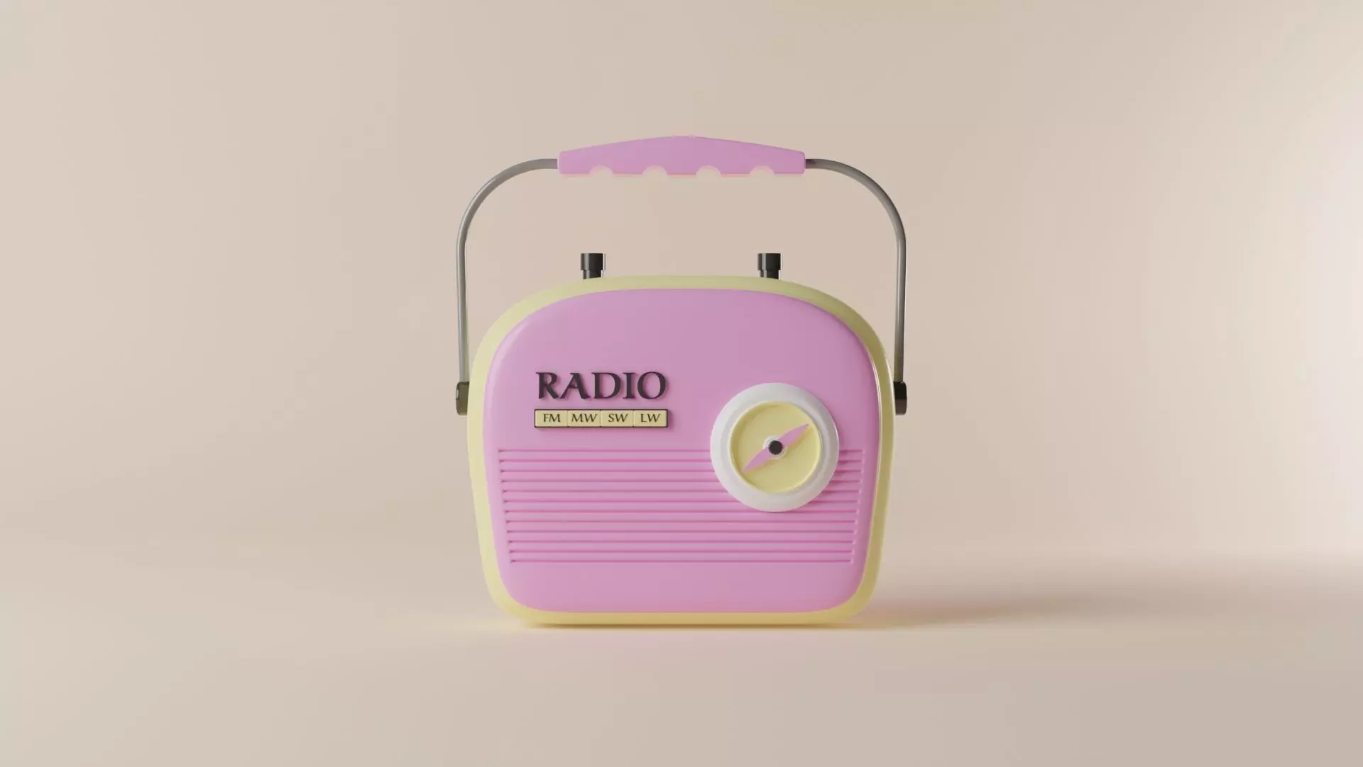 Retro Vintage Radio Transistor 3D model