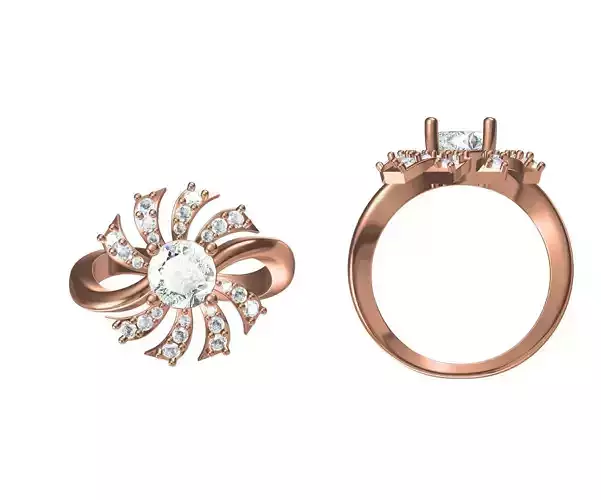 Women Wedding Engagement Ring STL JCD Details