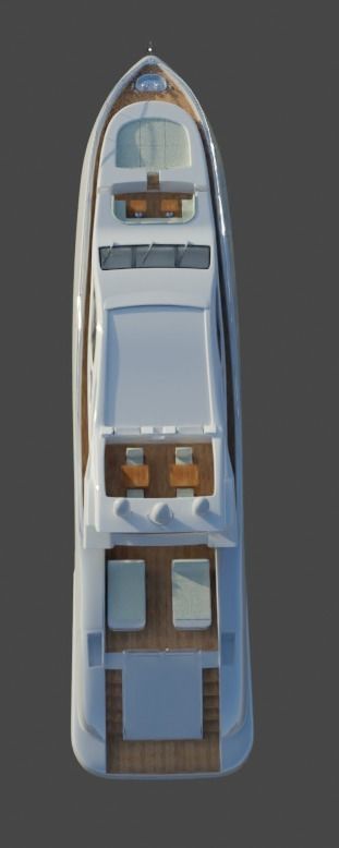 Yacht 3D model_3