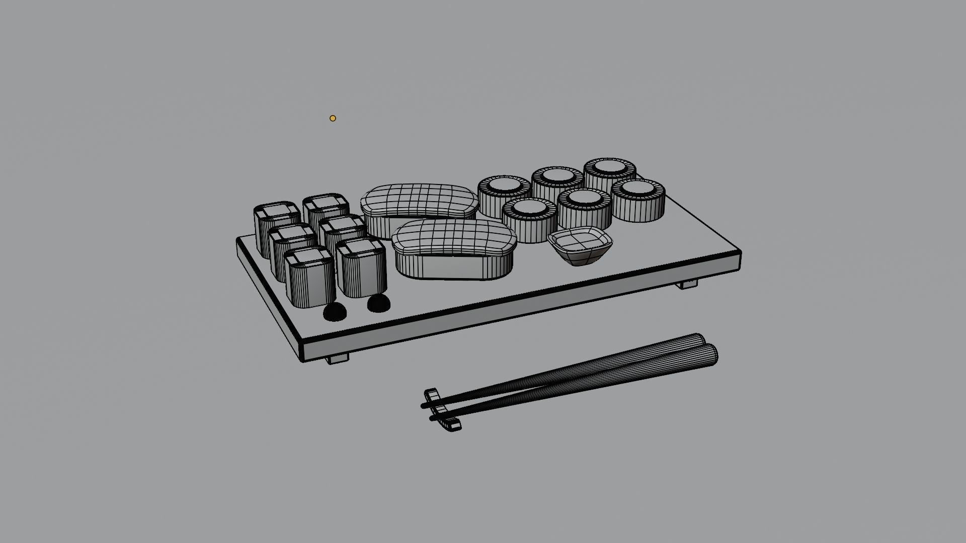 3d Sushi Food Model 3D model_6
