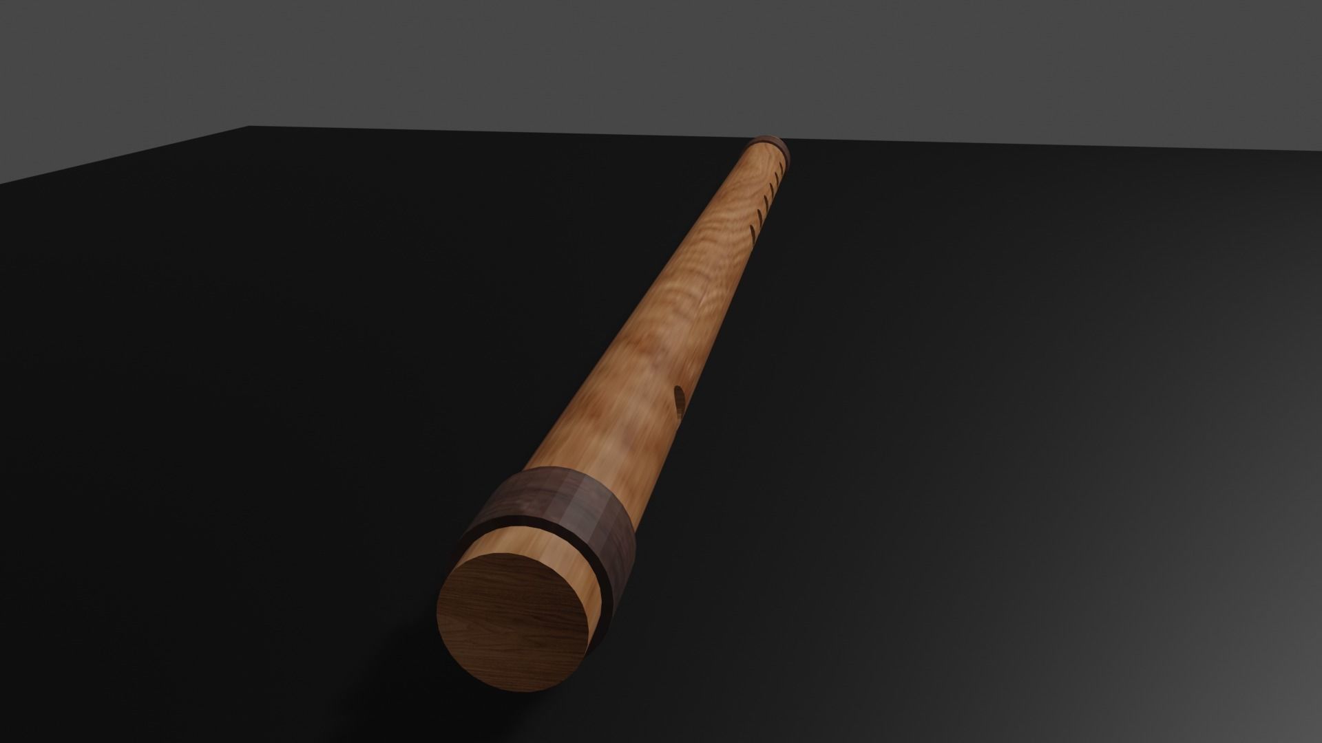 Flute Low-poly 3D model_4