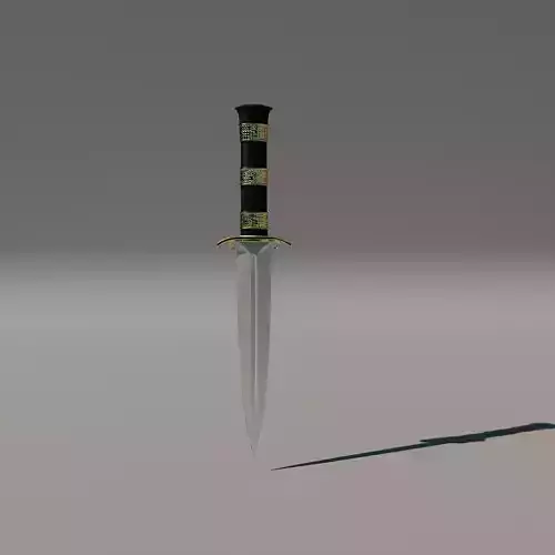 Dagger Sword Blade Cinematic Low-poly 3D model