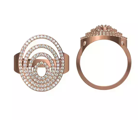 Women Wedding Engagement Ring STL JCD Details