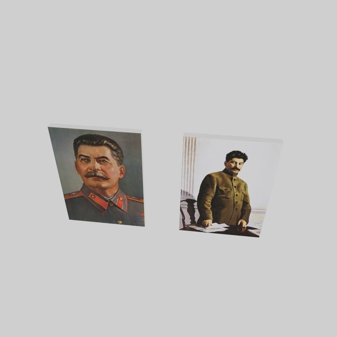 Stalin Model 3D model Stalin Paintings VR / AR / low-poly | CGTrader