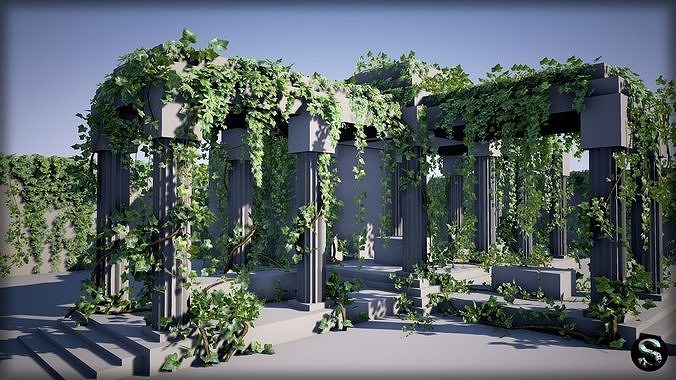 Ivy Pack Low-poly 3D model