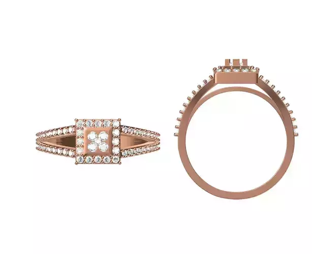 Women Wedding Engagement Ring STL JCD Details
