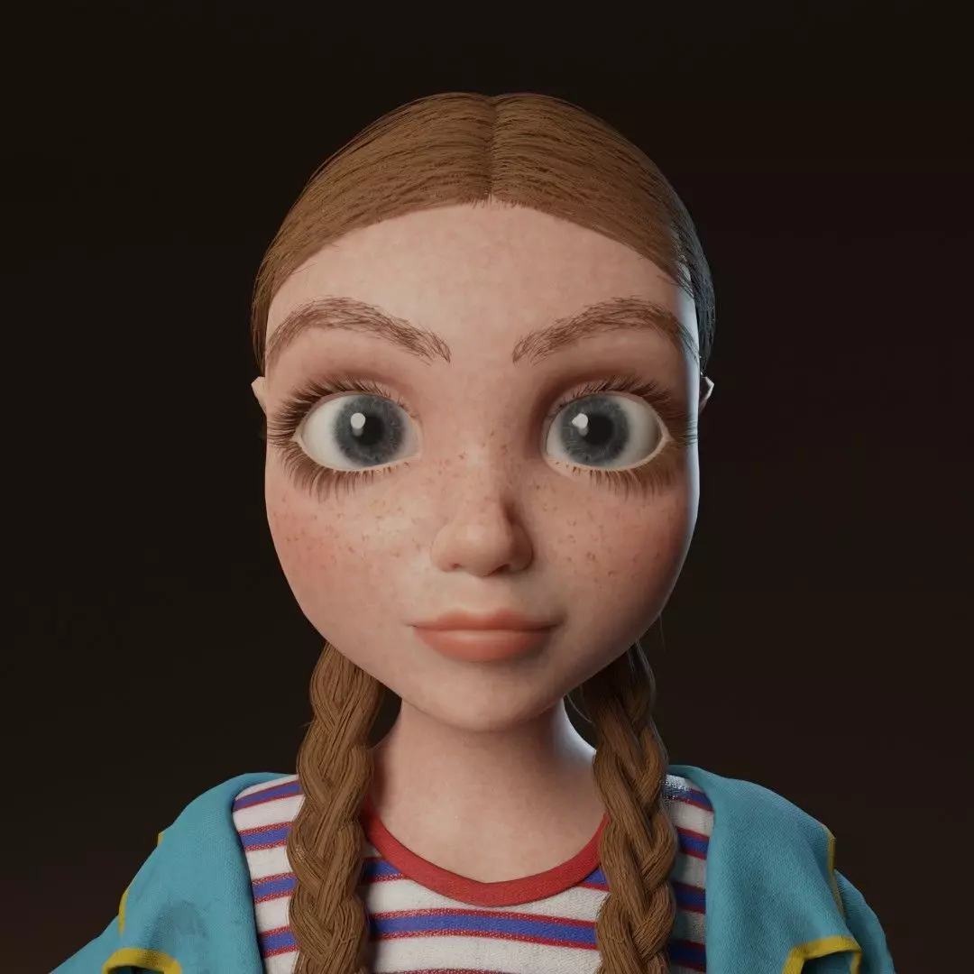 Stylized Low Poly  3D Character Max Low-poly 3D model_0