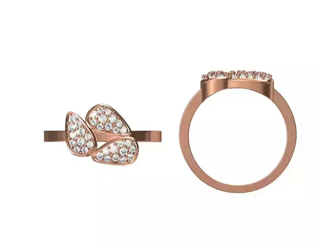 Women Wedding Engagement Ring STL JCD Details