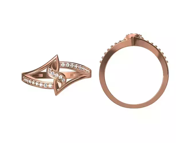 Women Wedding Engagement Ring STL JCD Details