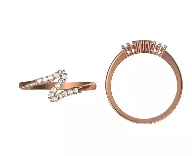 Women Wedding Engagement Ring STL JCD Details