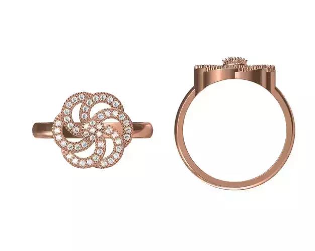 Women Wedding Engagement Ring STL JCD Details