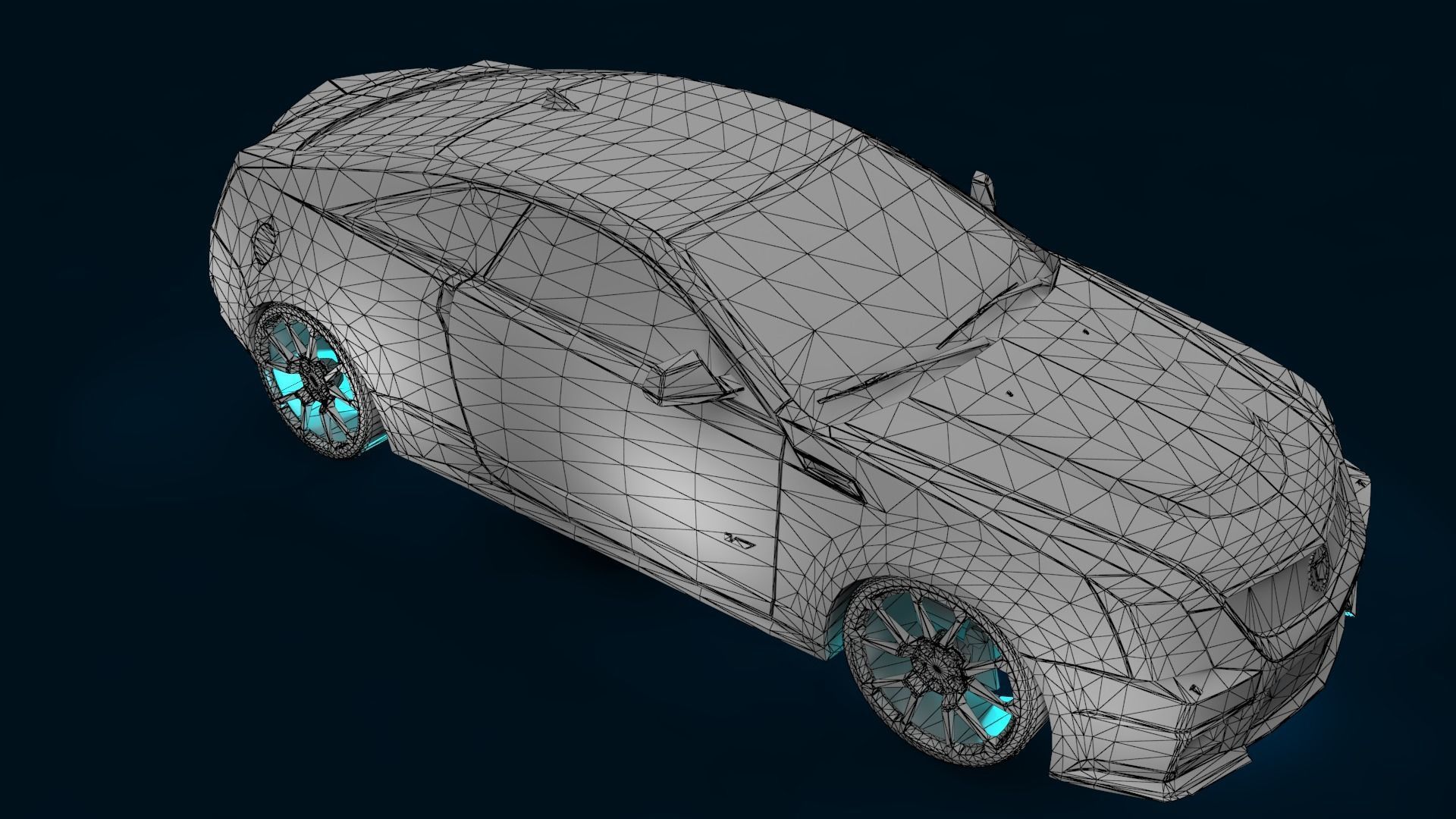 LUXURY CARS Low-poly 3D model_56