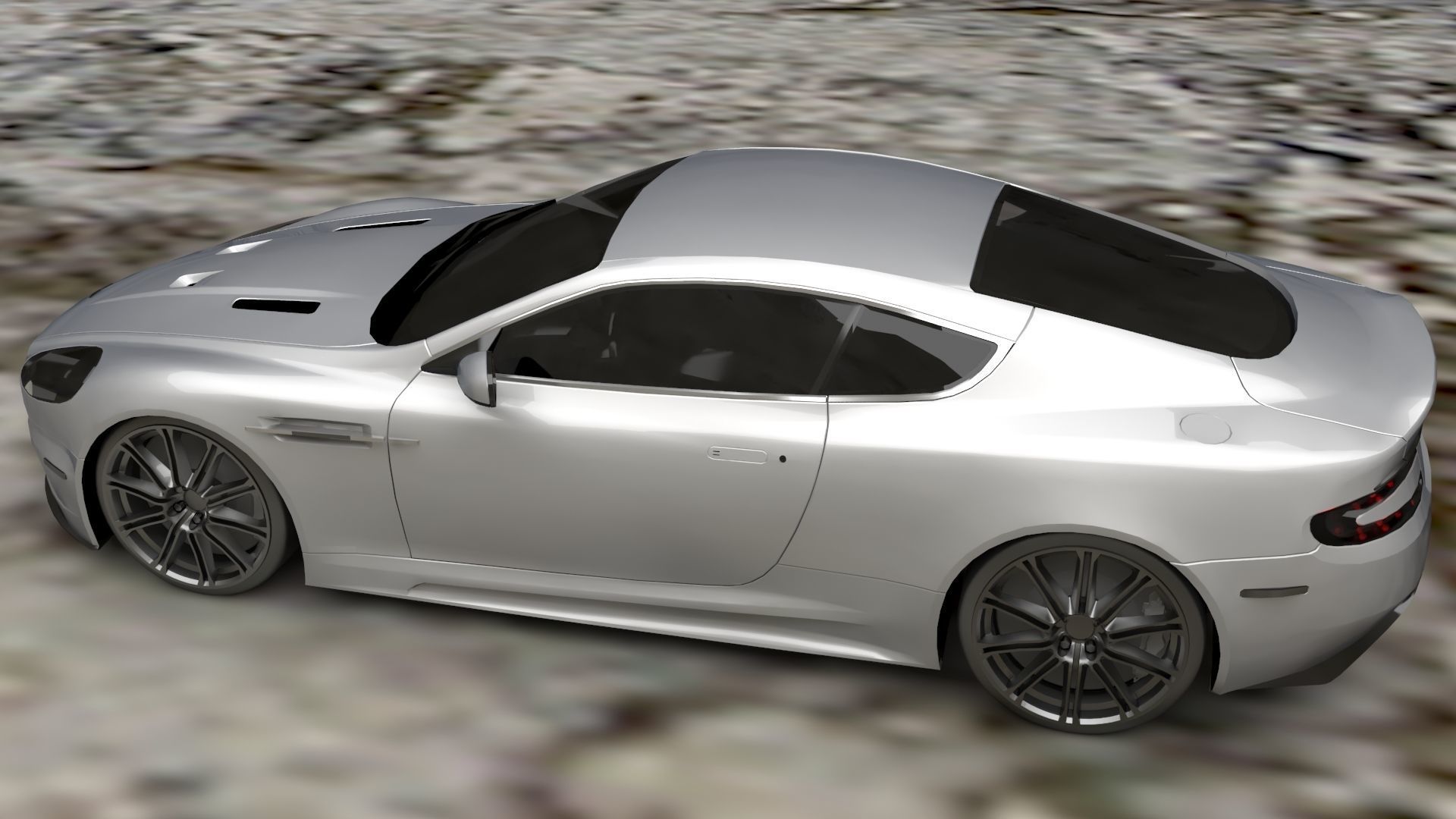 LUXURY CARS Low-poly 3D model_29