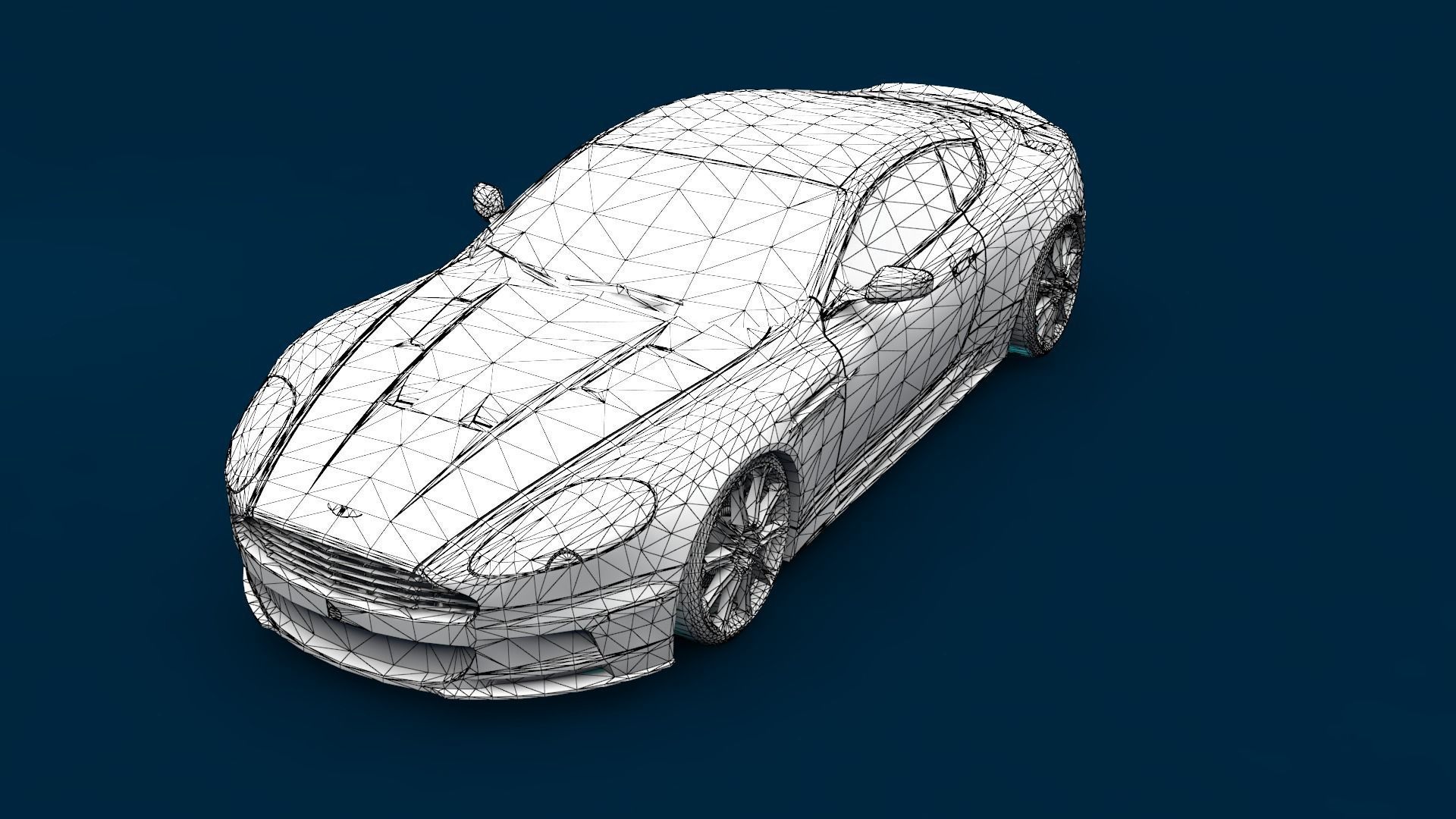 LUXURY CARS Low-poly 3D model_34