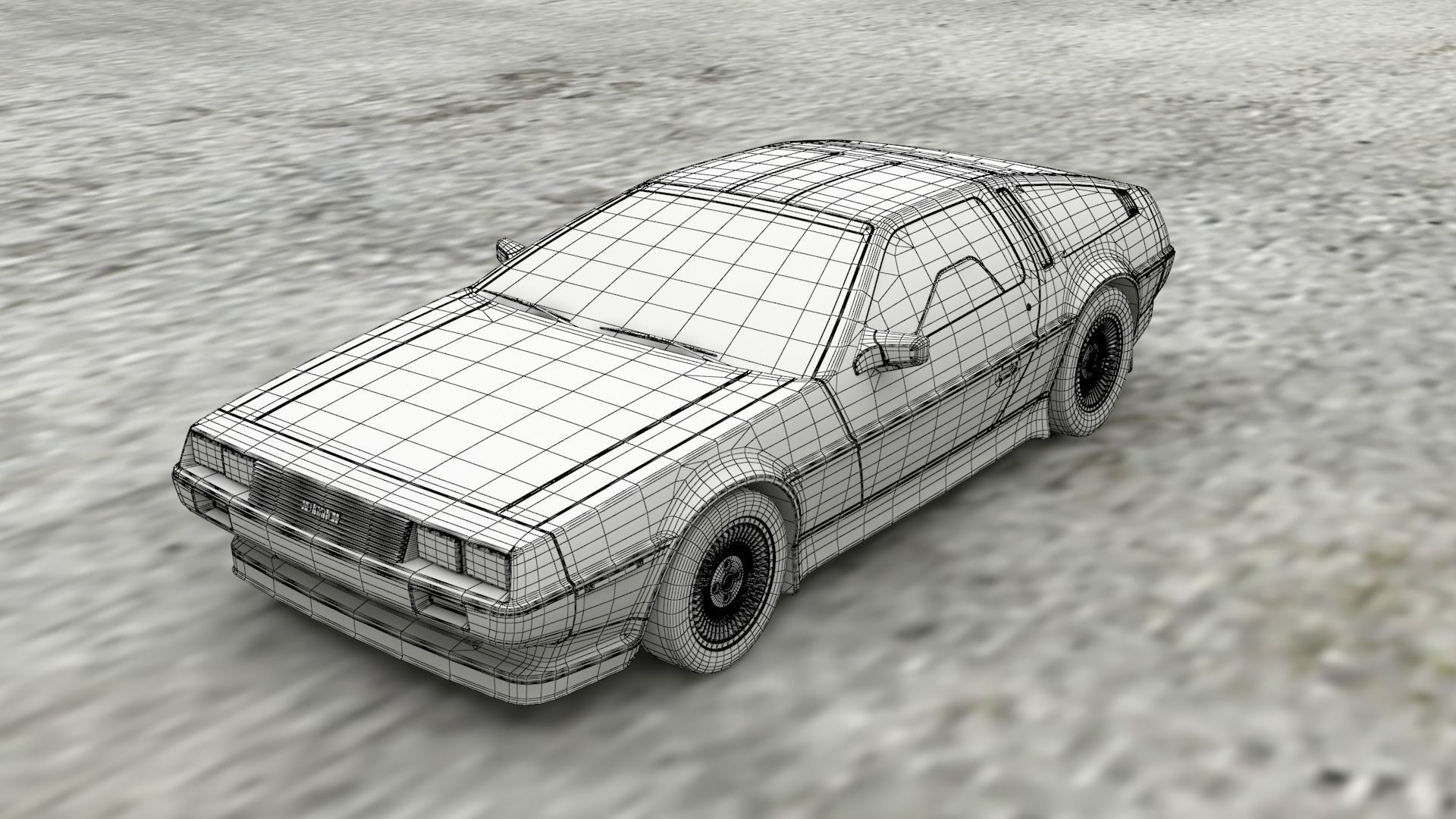 LUXURY CARS Low-poly 3D model_3