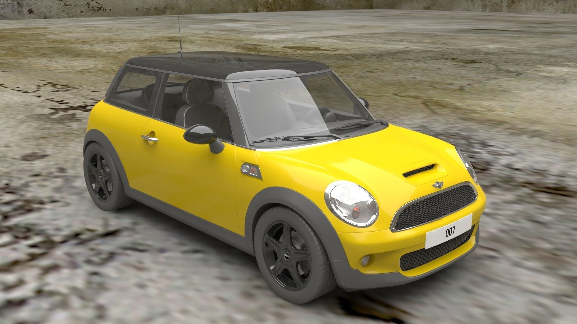 LUXURY CARS Low-poly 3D model_12