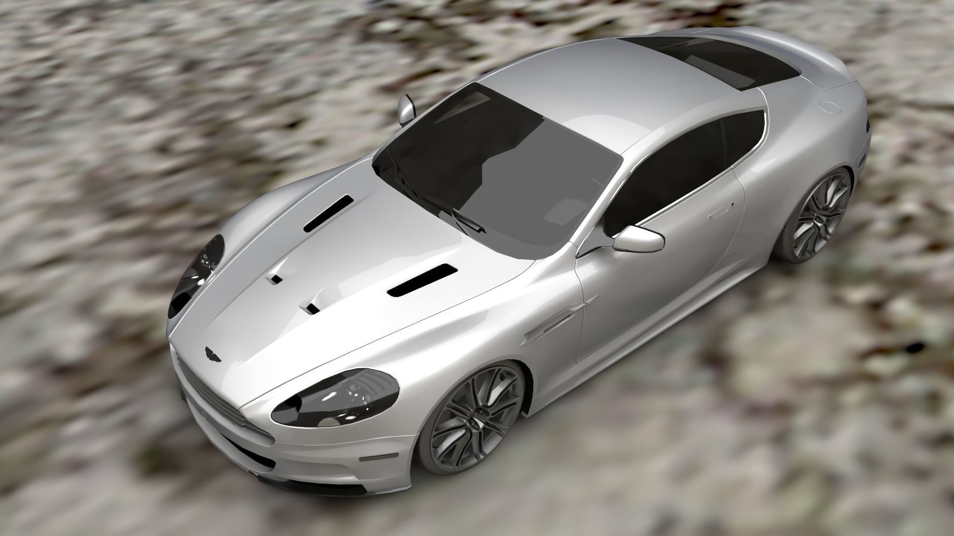 LUXURY CARS Low-poly 3D model_25