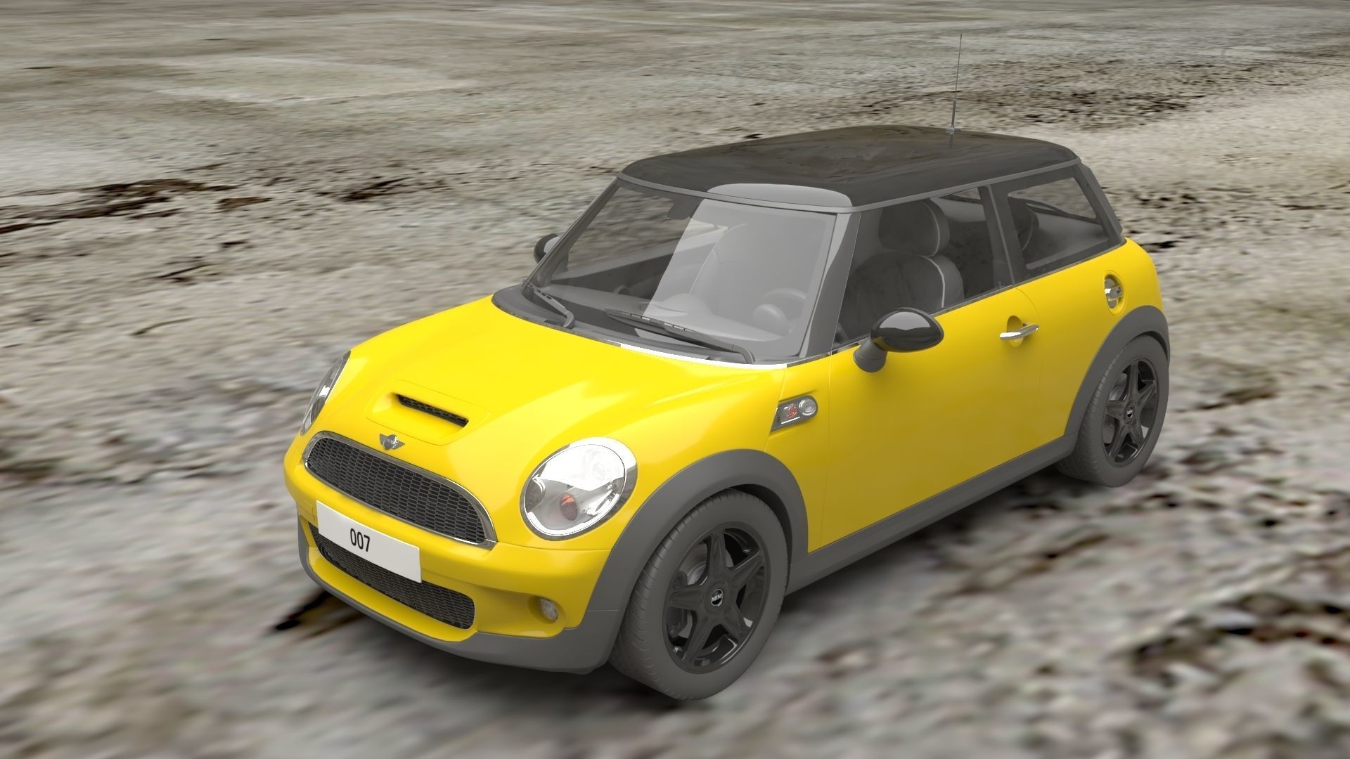 LUXURY CARS Low-poly 3D model_17