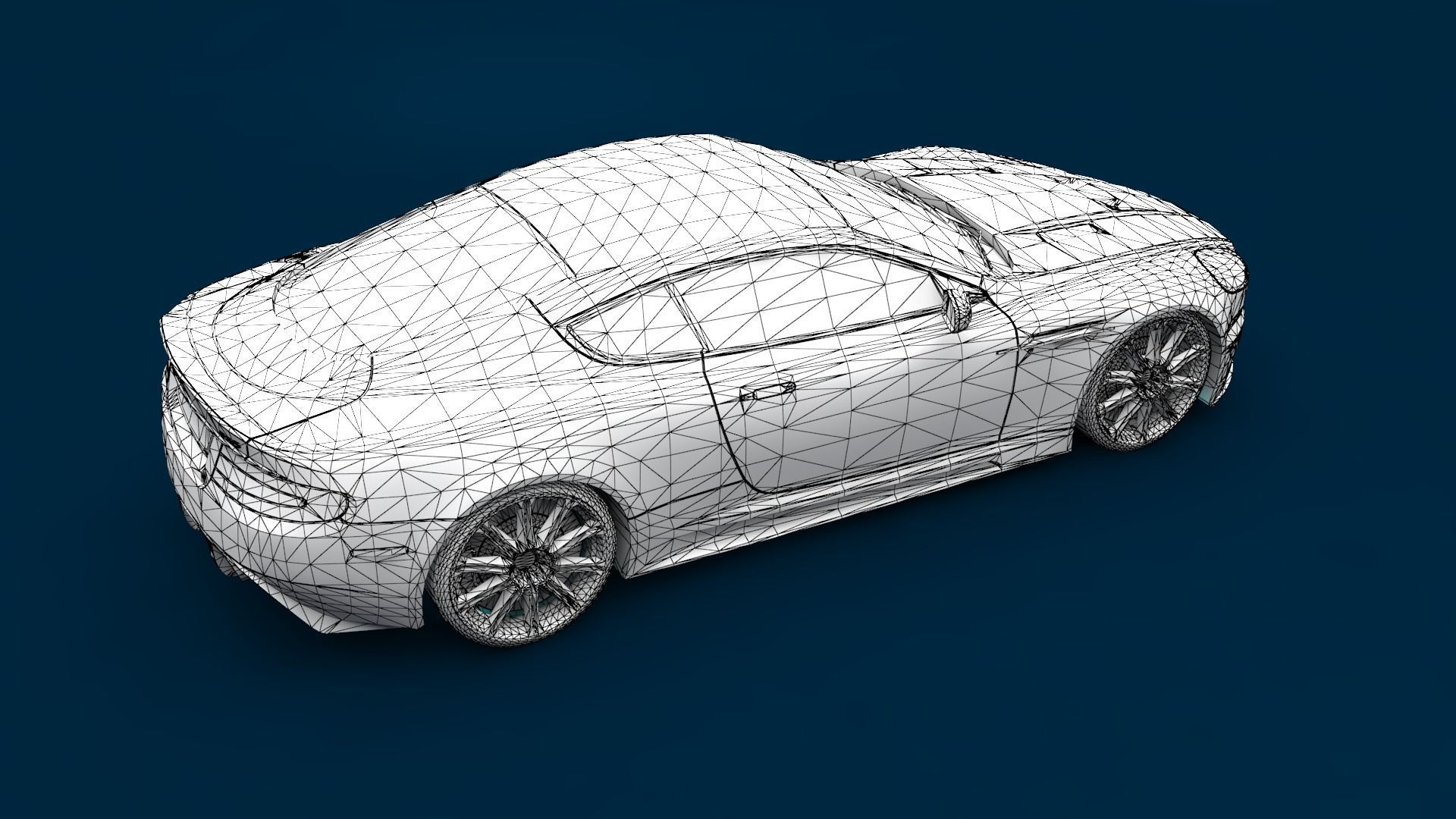 LUXURY CARS Low-poly 3D model_33