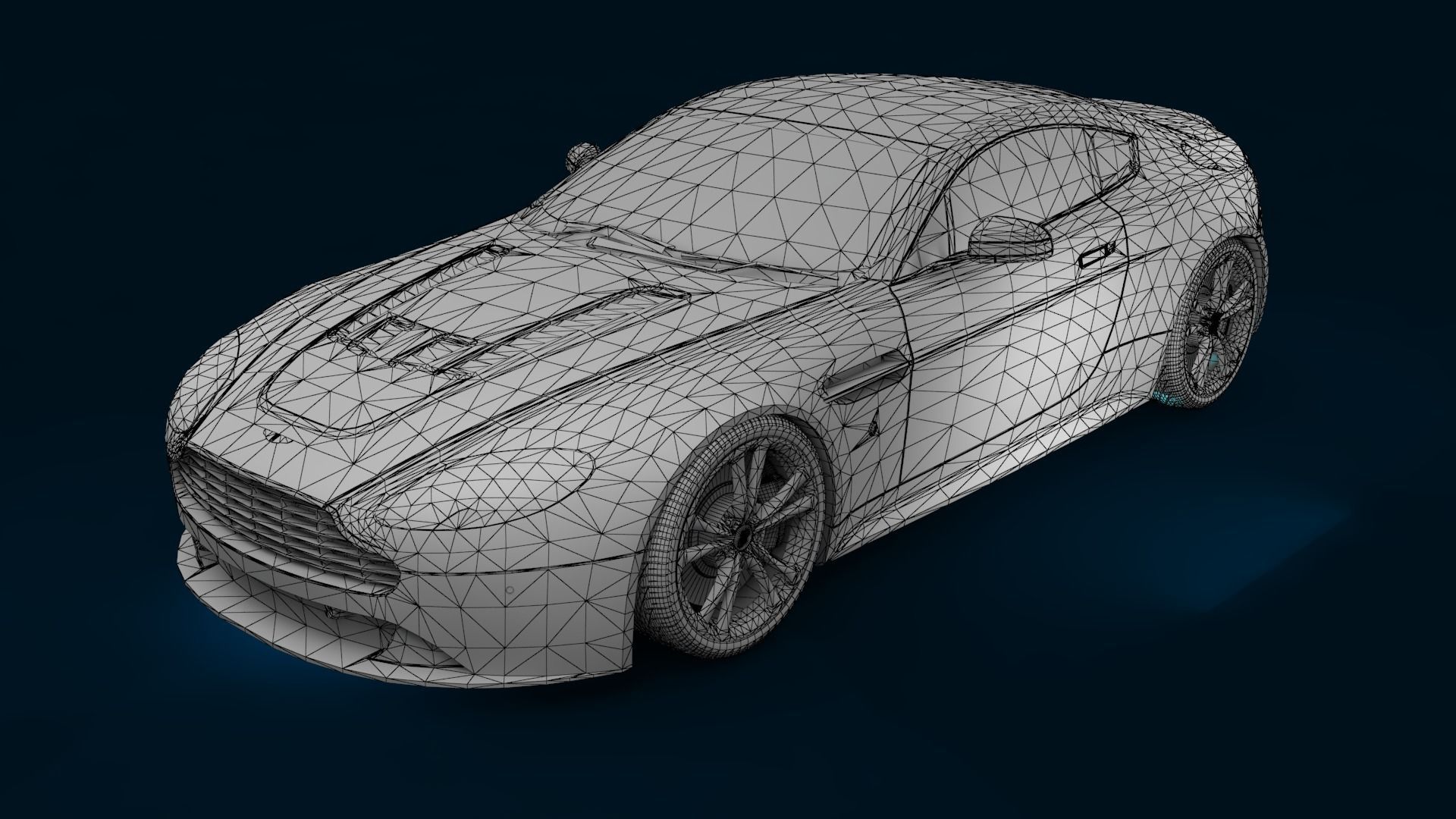 LUXURY CARS Low-poly 3D model_43