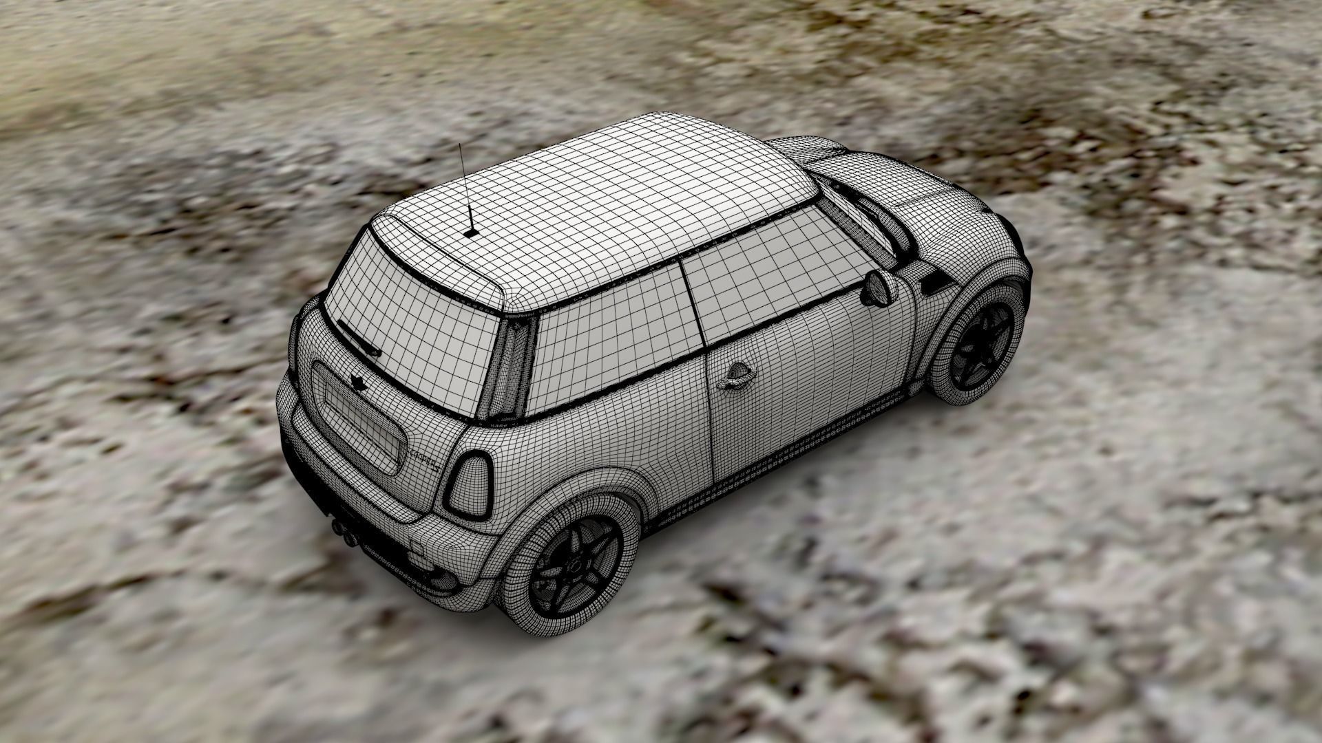 LUXURY CARS Low-poly 3D model_23