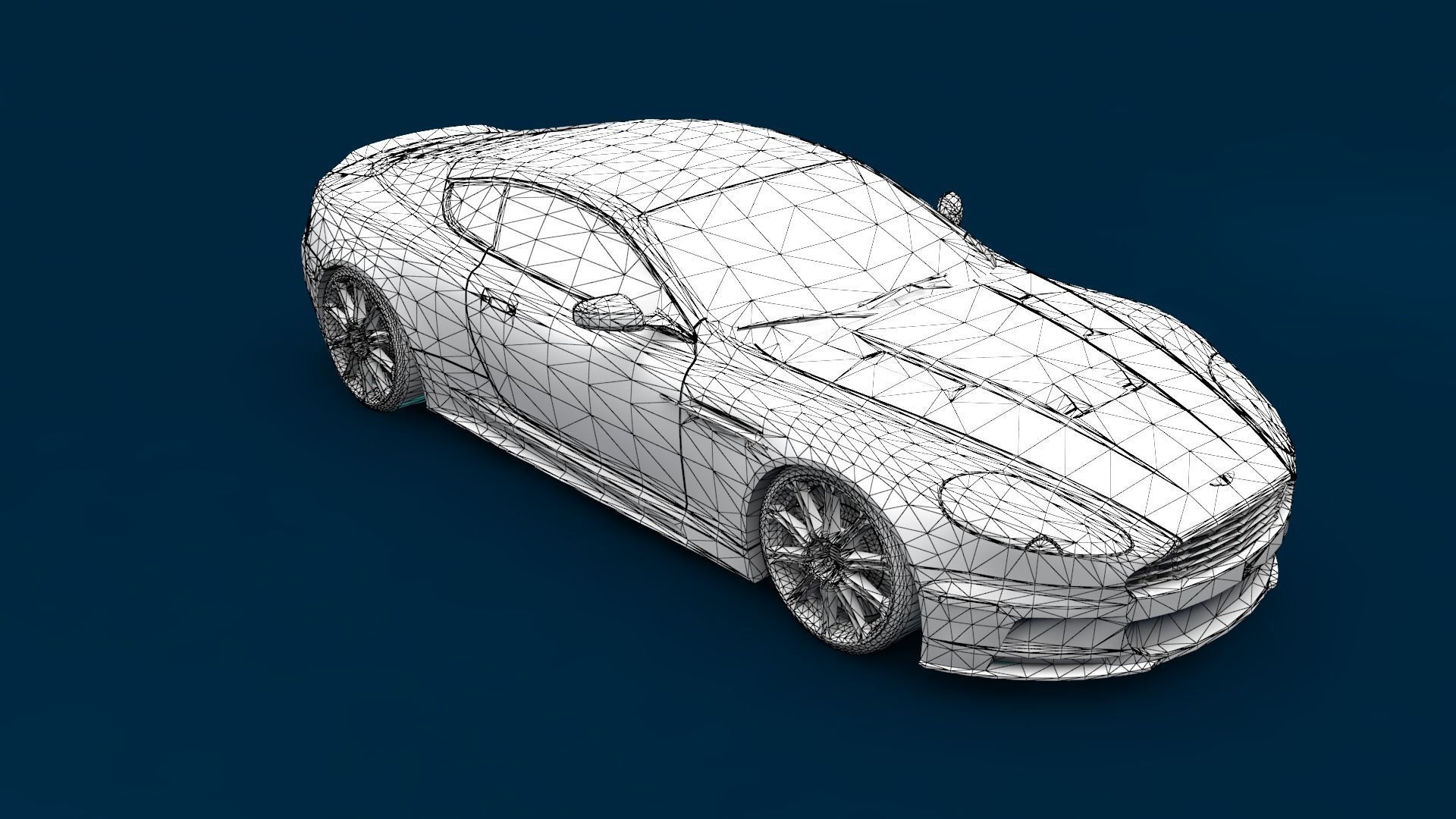 LUXURY CARS Low-poly 3D model_32