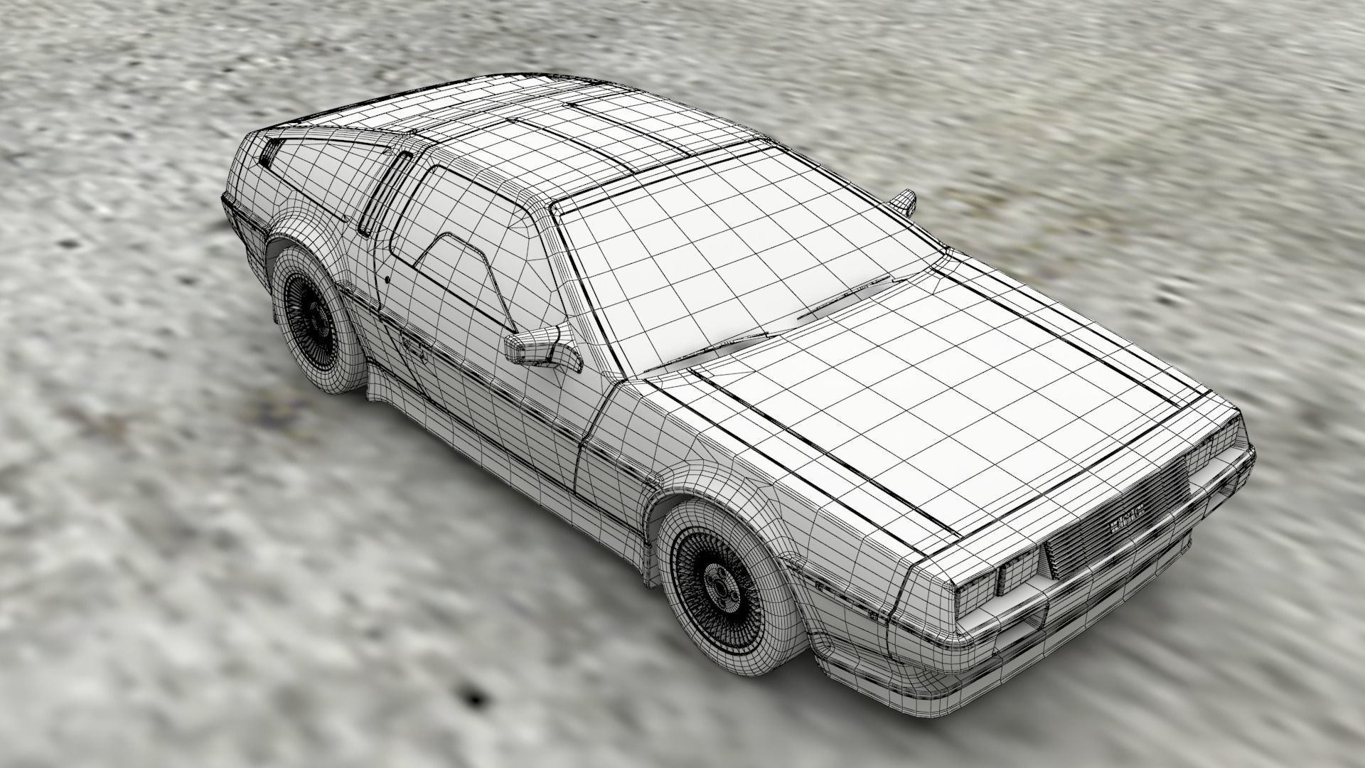 LUXURY CARS Low-poly 3D model_2