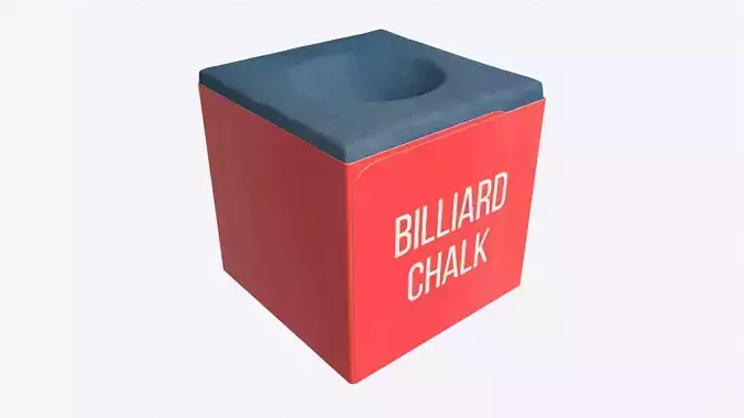 Billiard Cue Chalk 3D model