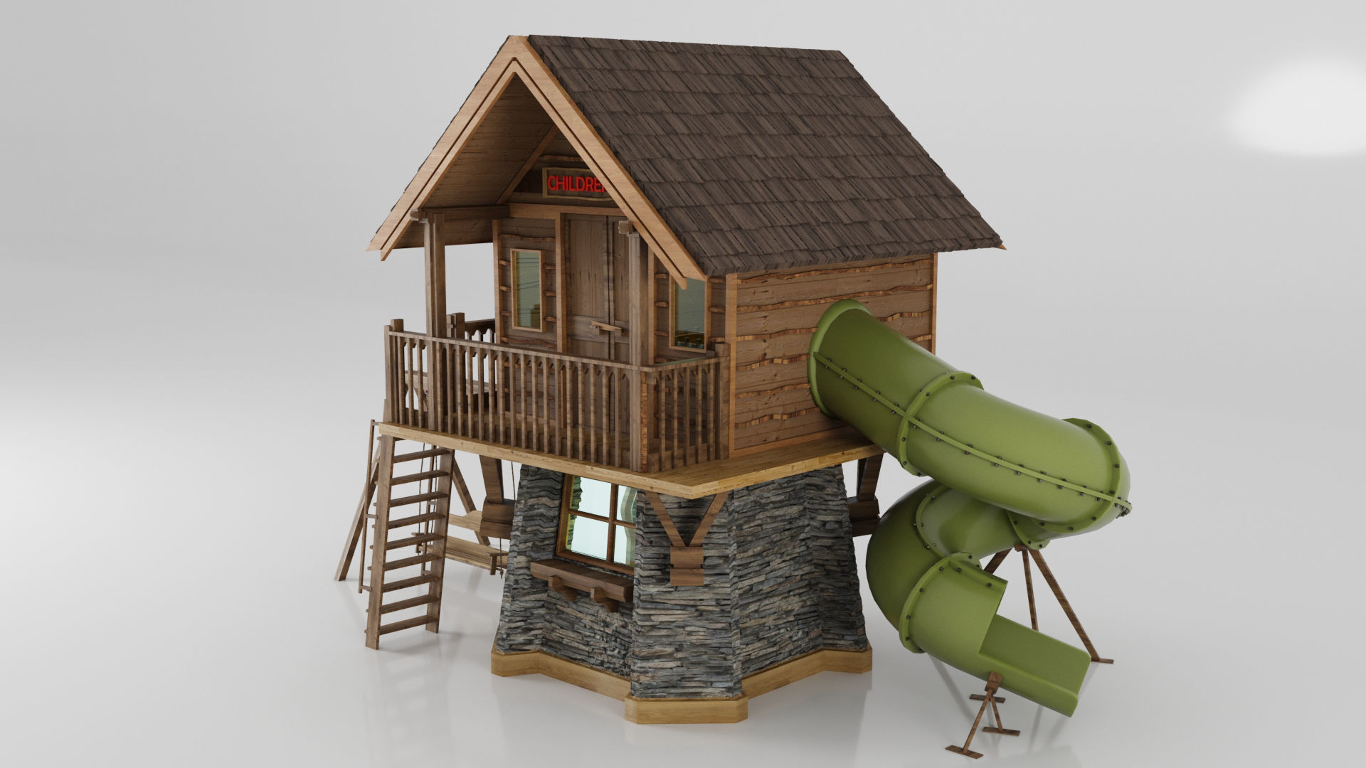 CHILDREN HUT  3D model_3