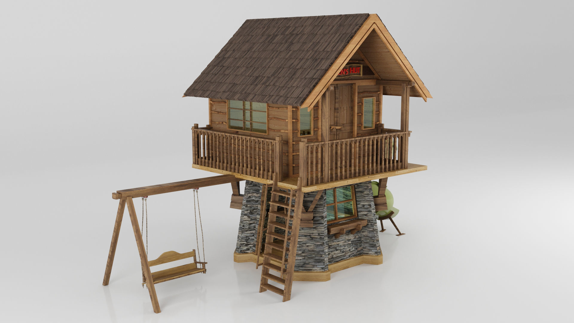 CHILDREN HUT  3D model_2