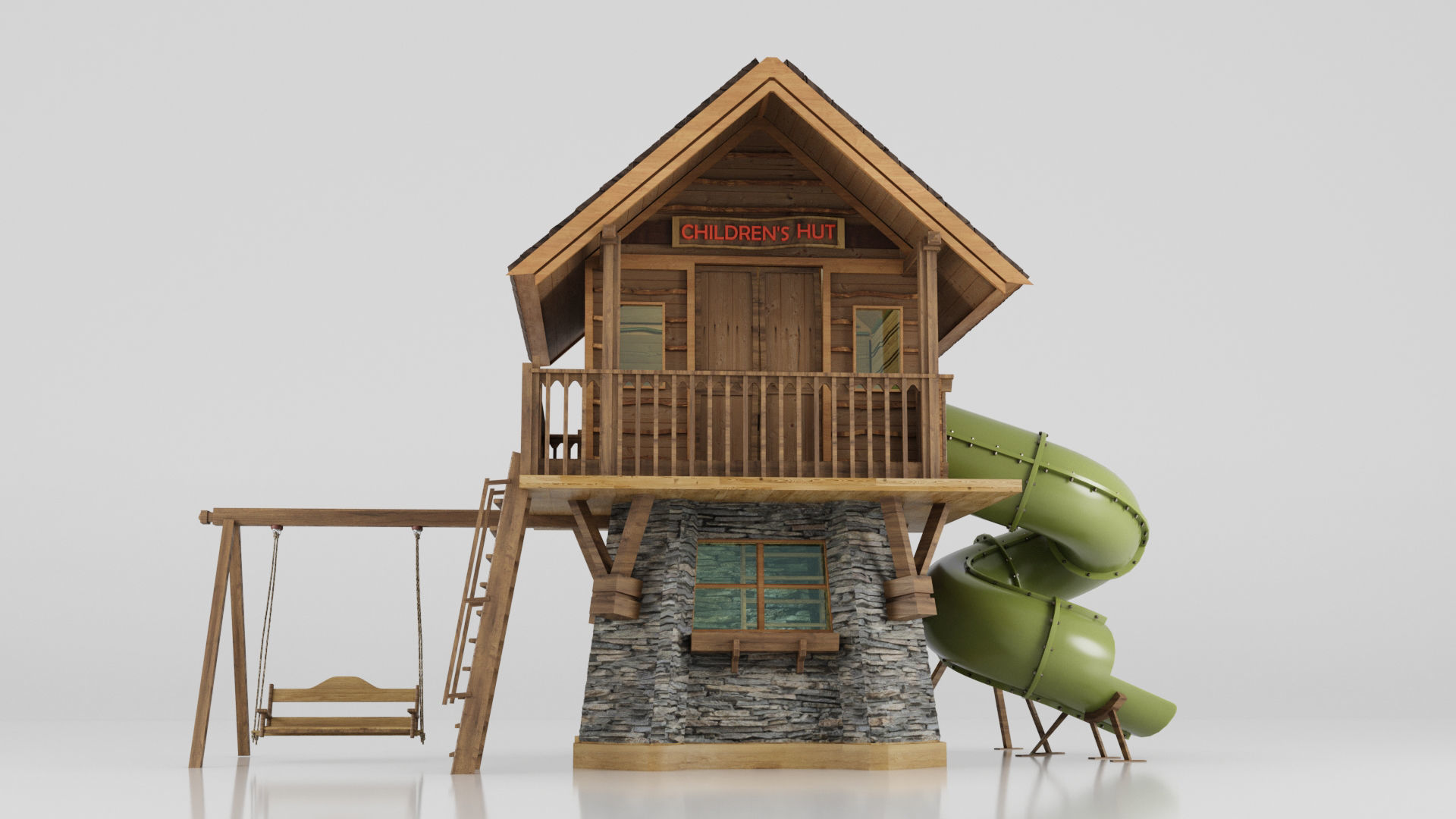CHILDREN HUT  3D model_5