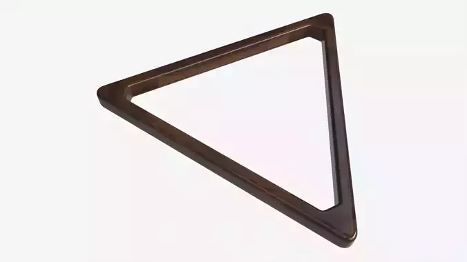 Billiard Pool Wood 9 Ball Rack 3D model