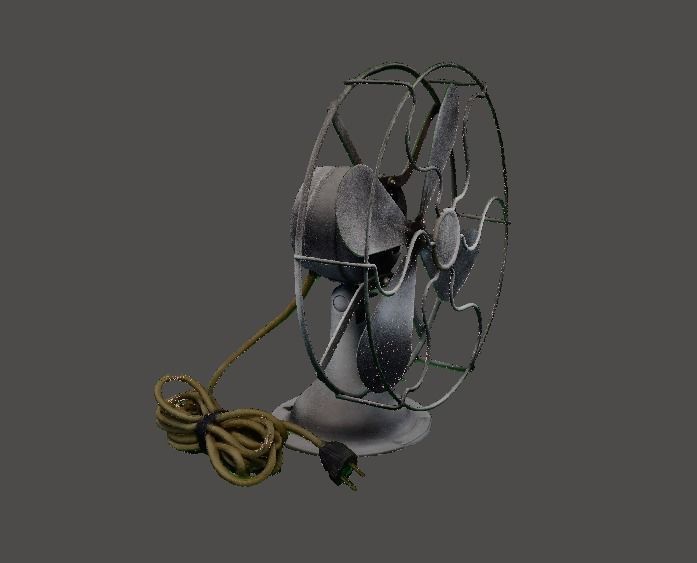 Retro Desk Fan 2 3D print model_3